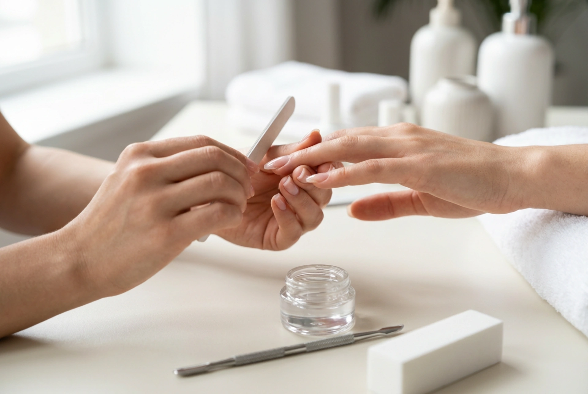 Gel-Nagelverlängerung mit Tips: Vorbereitung, Architektur und Feiltechnik