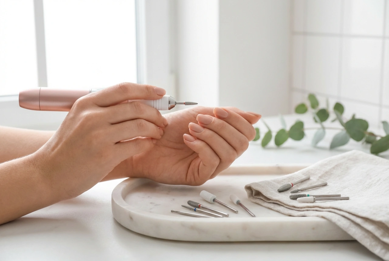 Entfernung von UV-Nagellack mit der Fräse: Bit-Auswahl, Geschwindigkeit und sichere Technik