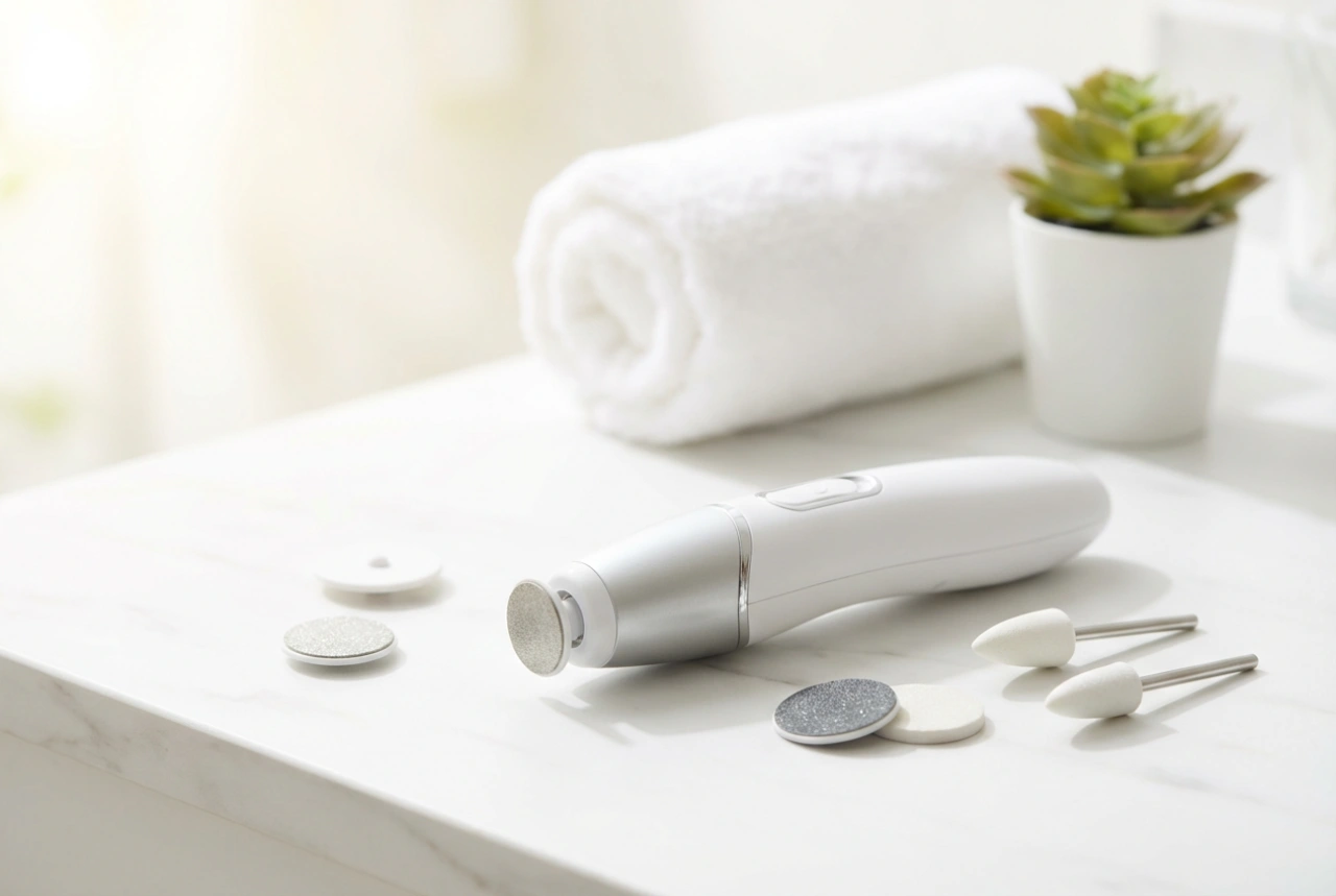 2-in-1-Nagelfräse und Hornhautentferner: Einrichtung und richtige Technik für zu Hause