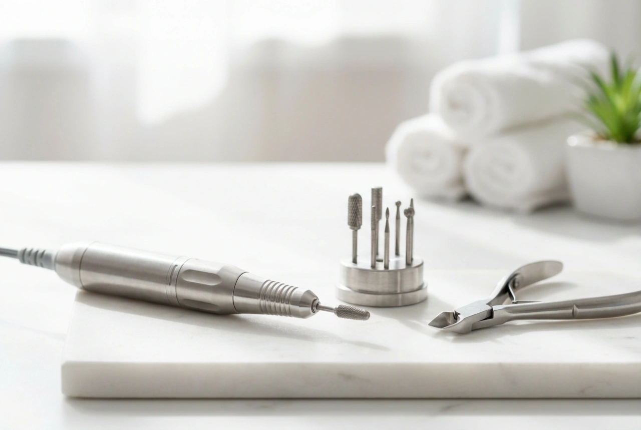 Pediküre-Fräser: Arbeitsergonomie, Geschwindigkeiten und Auswahl der Aufsätze