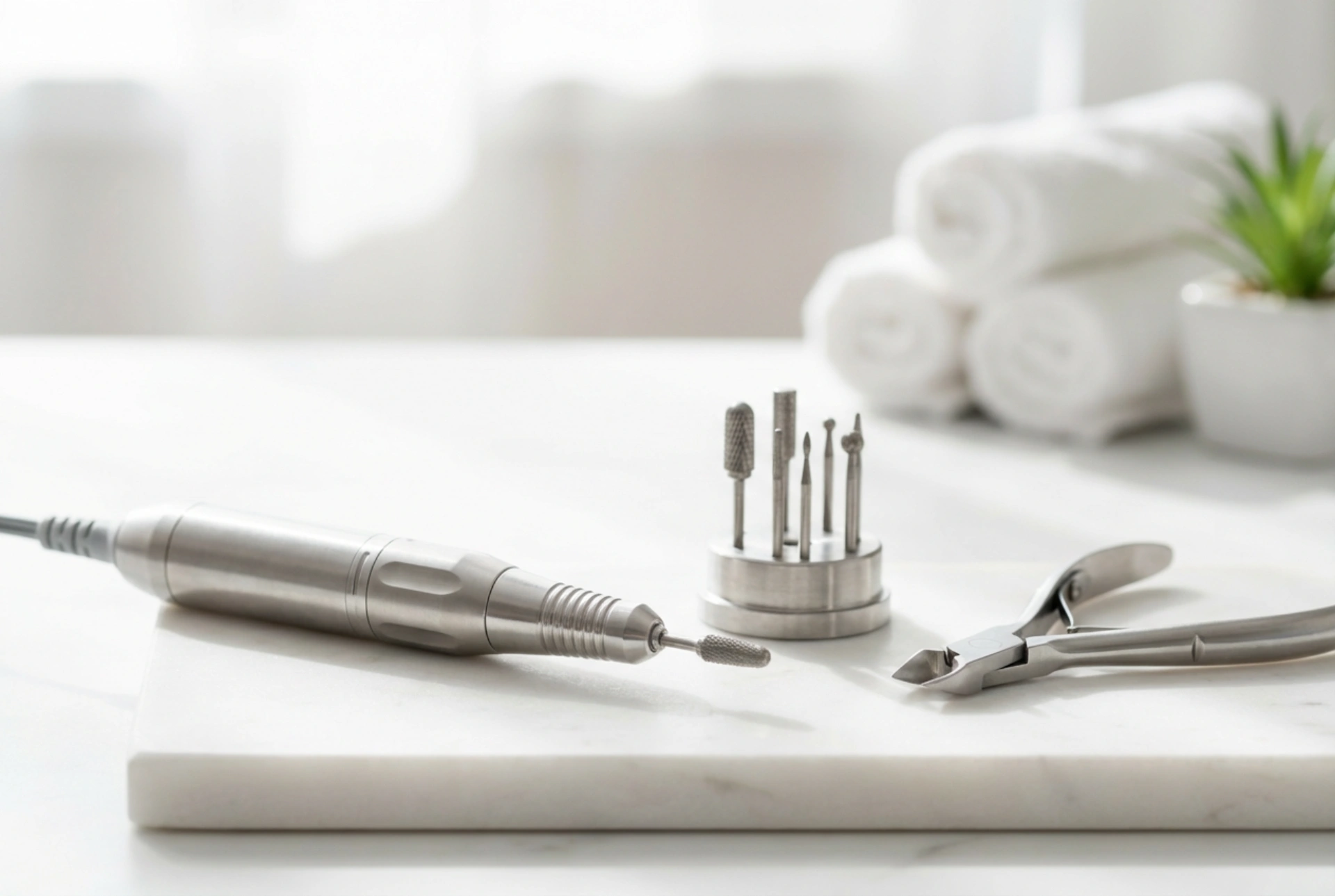 Pediküre-Fräser: Arbeitsergonomie, Geschwindigkeiten und Auswahl der Aufsätze