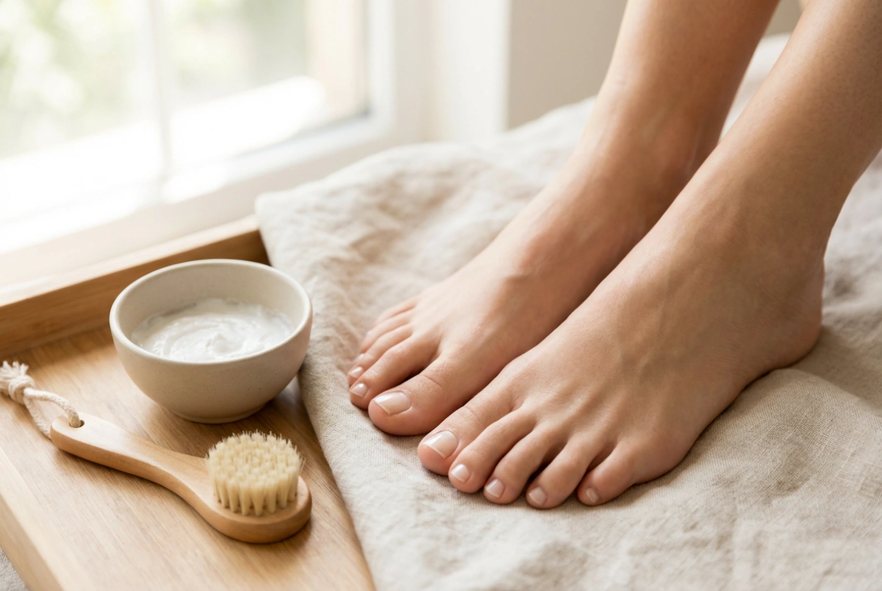 Japanische Pediküre: Paste, Puder und Massage für natürlichen Glanz