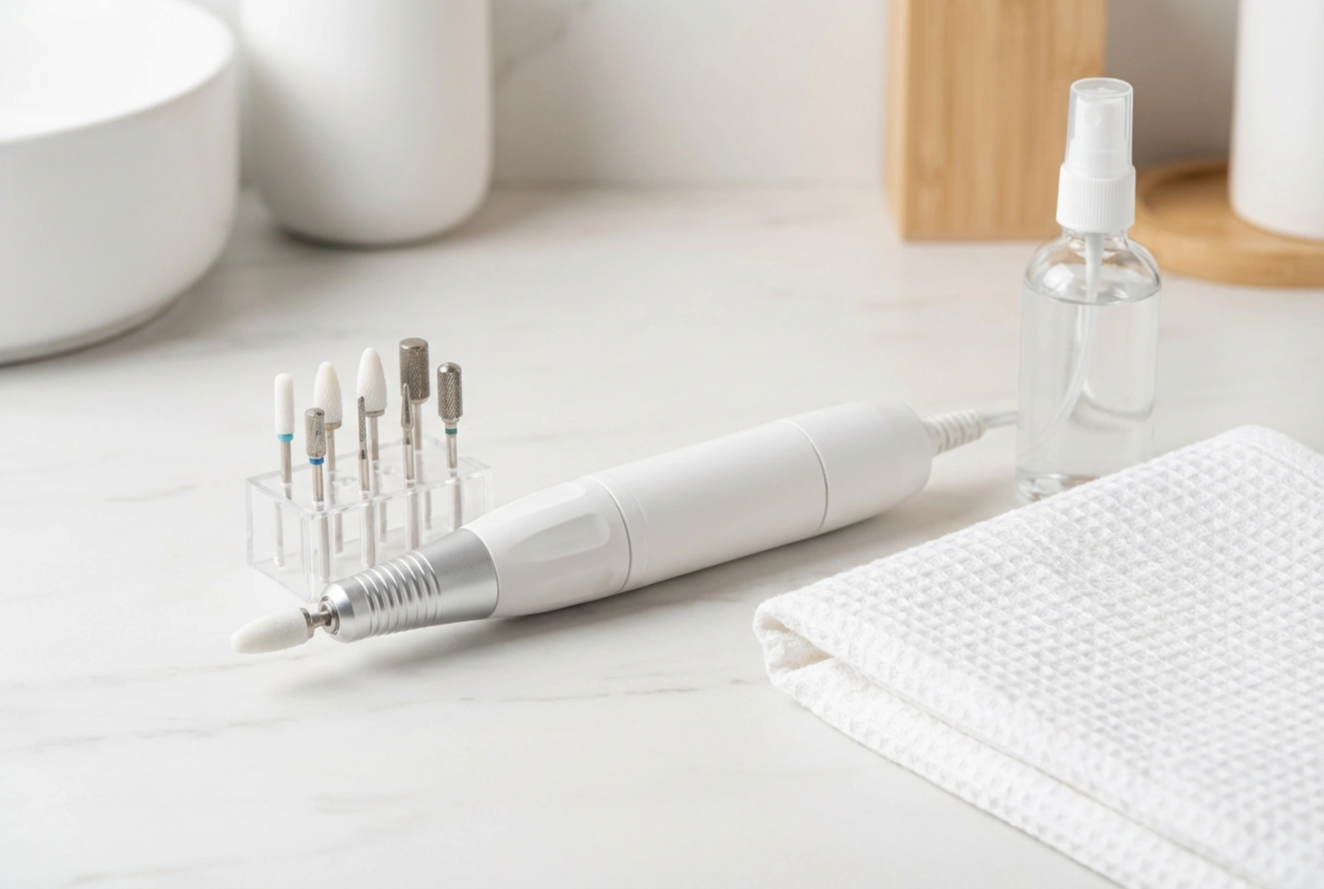 Nagelfräser für Nägel und Fersen: Auswahl der Aufsätze, Drehzahl und Arbeitshygiene