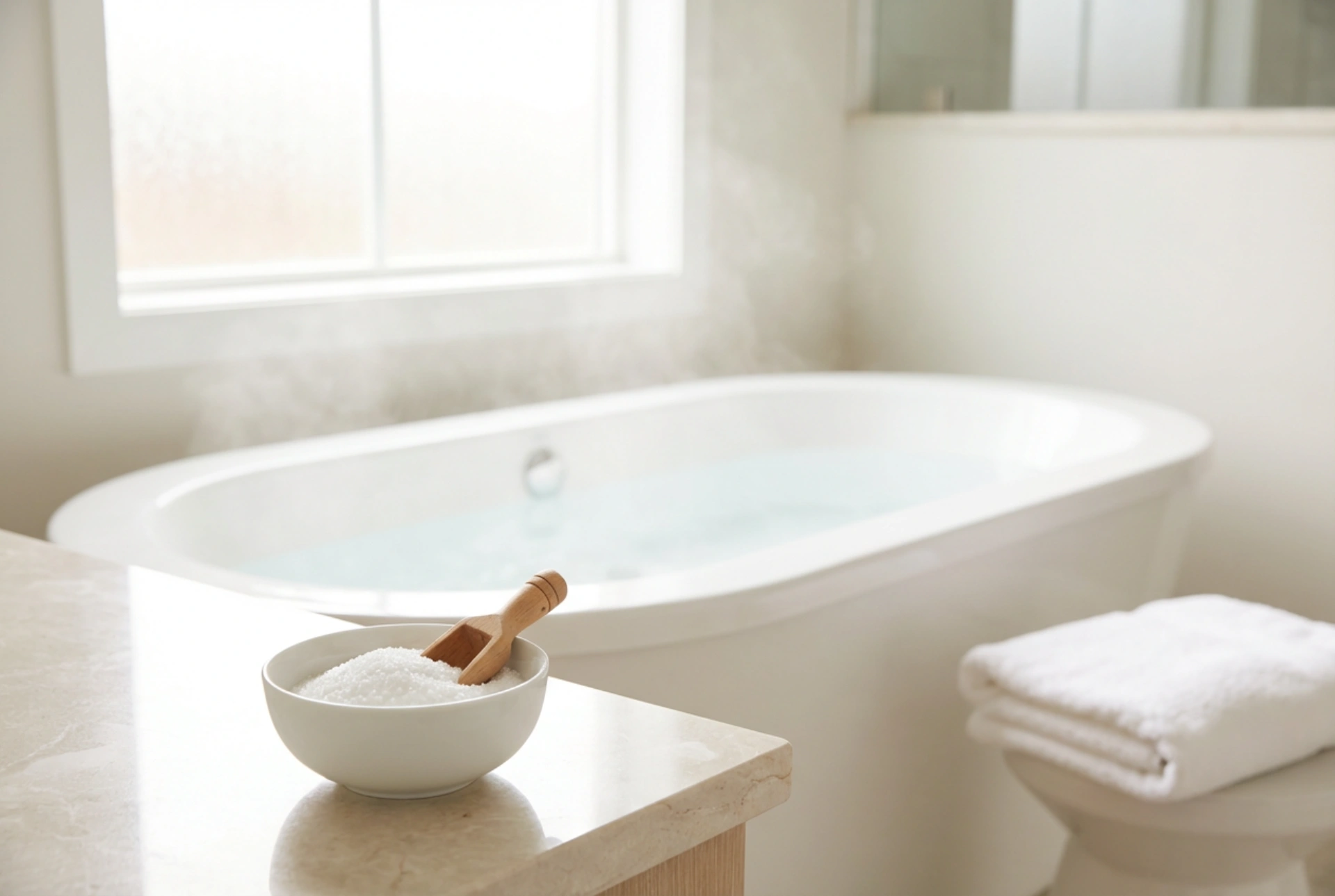 Wie man ein Epsom-Salzbad vorbereitet: Bittersalz für die Badewanne Schritt für Schritt