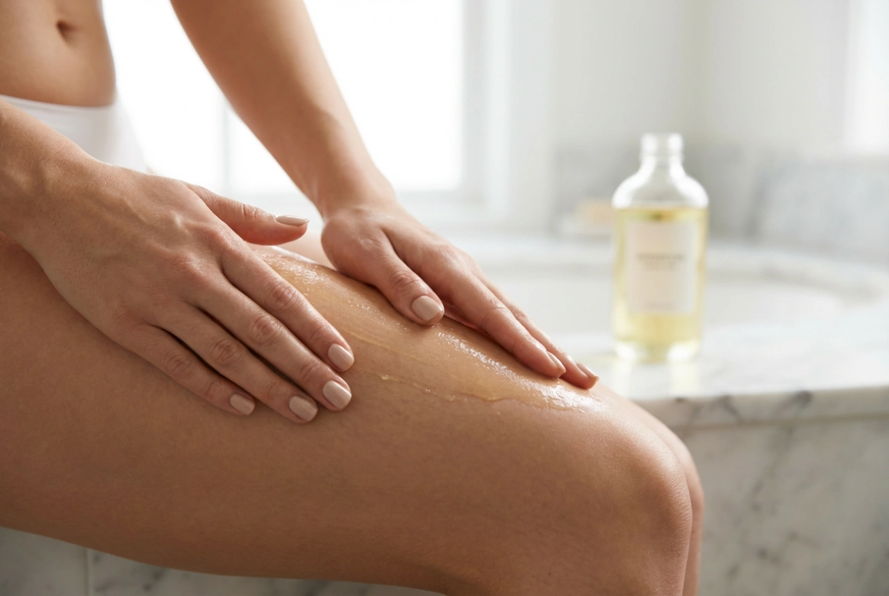 Anti-Cellulite-Massage mit Öl: Hautvorbereitung und Bewegungen
