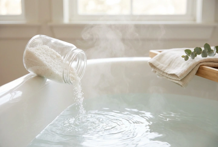 Badesalz mit Magnesium: ein entspannendes Bad Schritt für Schritt