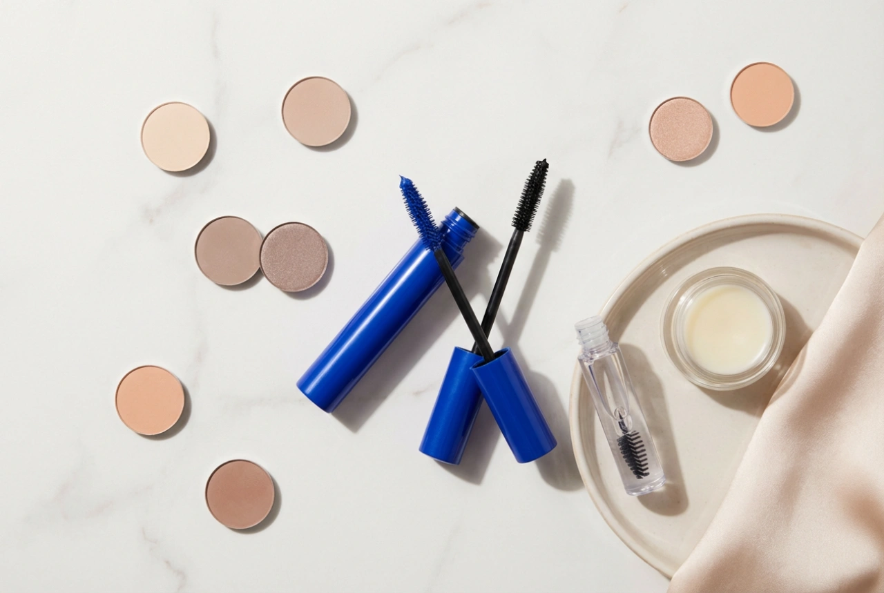 Blaue Wimperntusche in der Praxis: Wie man sie kombiniert und den Blick betont
