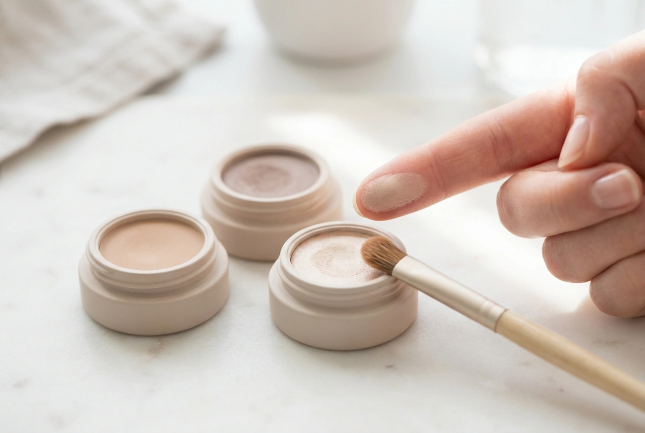Creme-Lidschatten richtig auftragen: Base, Finger oder Pinsel und wie man Absetzen verhindert