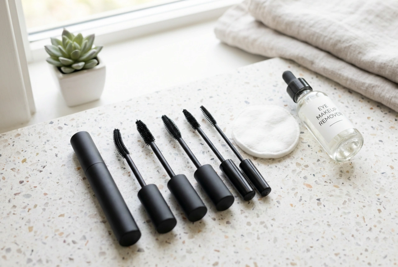 Volumen-Mascara: Klumpenfreies Schichten, Bürstchenwahl und Make-up-Entfernung