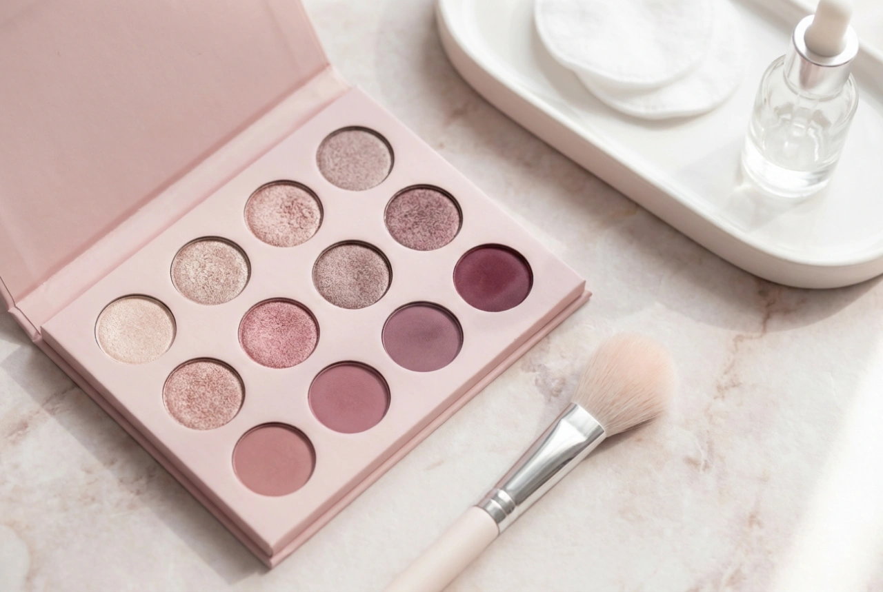 Rosa Lidschattenpalette: Von sanftem Schimmer bis hin zu romantischen Smoky Eyes