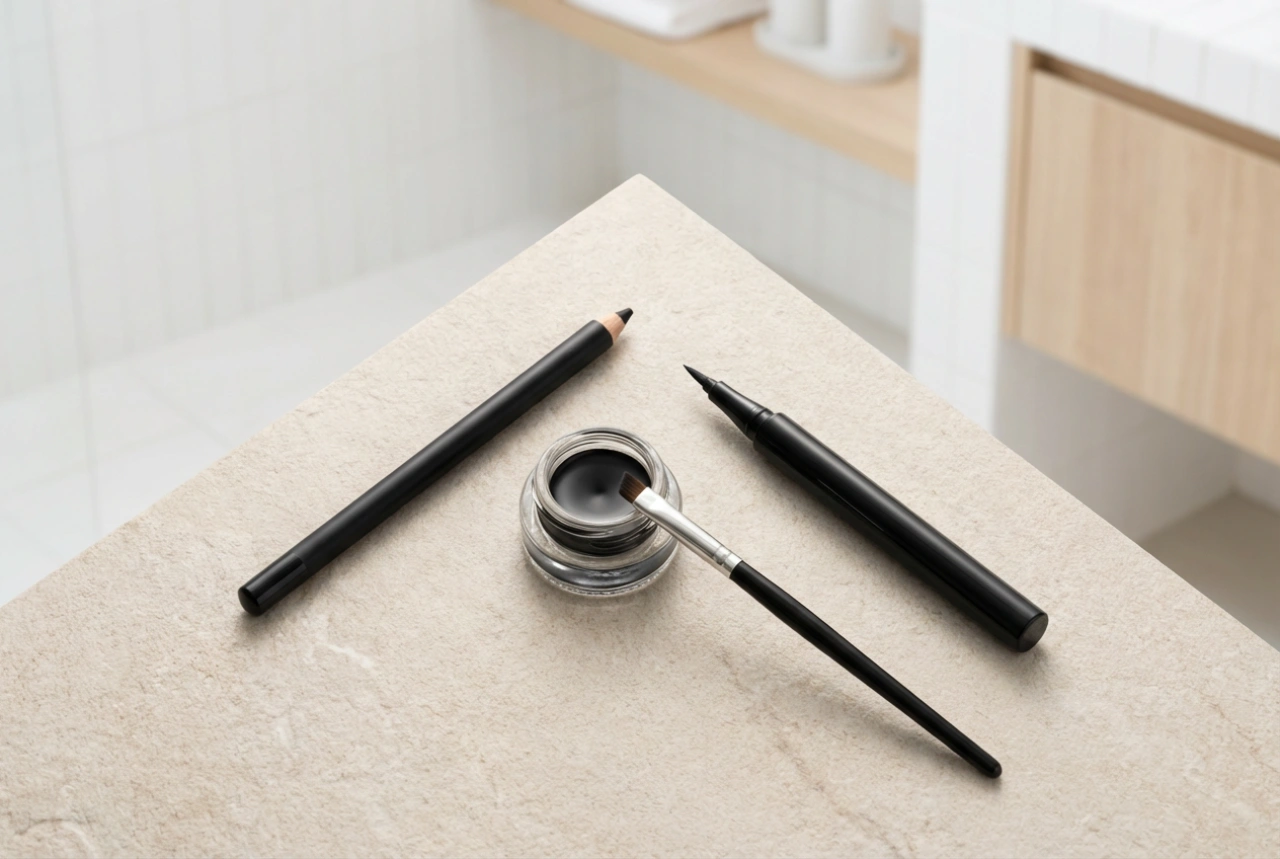 Der perfekte Lidstrich in drei Varianten: Kajal, Eyeliner-Stift und Gel