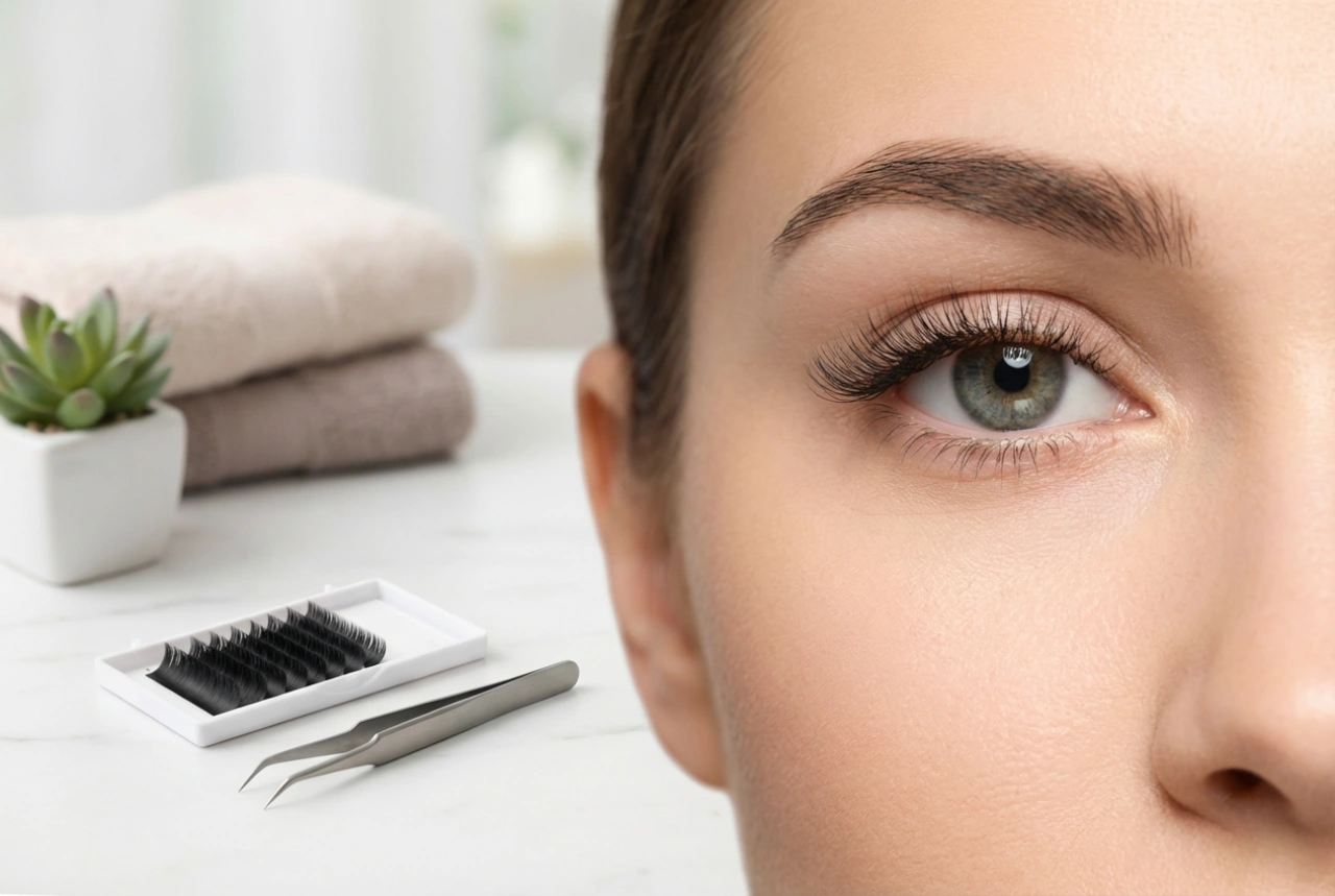 Halbe Wimpern: Wo platziert man sie, um den Augenwinkel anzuheben?