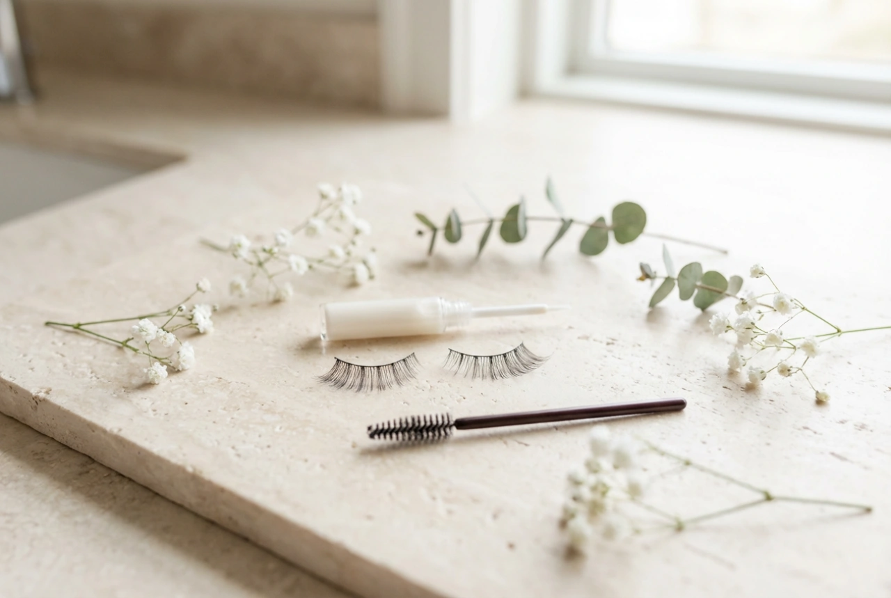 Künstliche Wimpern, natürlicher Effekt: Schneiden, Kleben und Tuschen