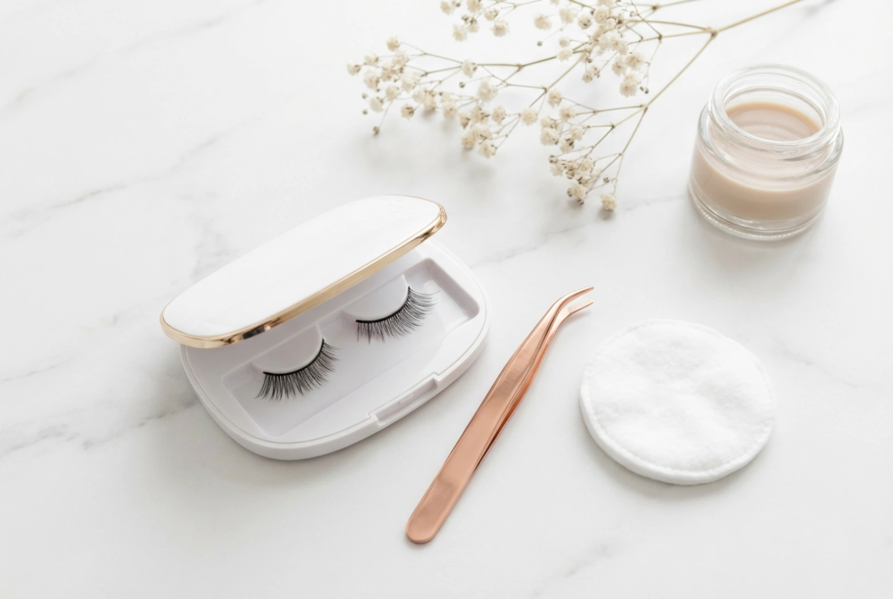 Magnetische Wimpern ohne Eyeliner: Anwendung, Anpassung und Pflege