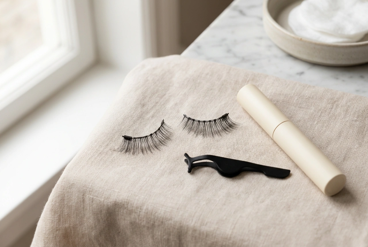 Magnetische Wimpern ohne Eyeliner: Wie man sie richtig anbringt und anpasst
