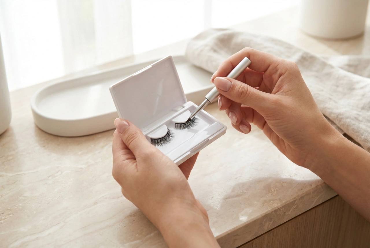 Magnetische Wimpern mit Applikator: Blitzschnelles Anbringen und Entfernen