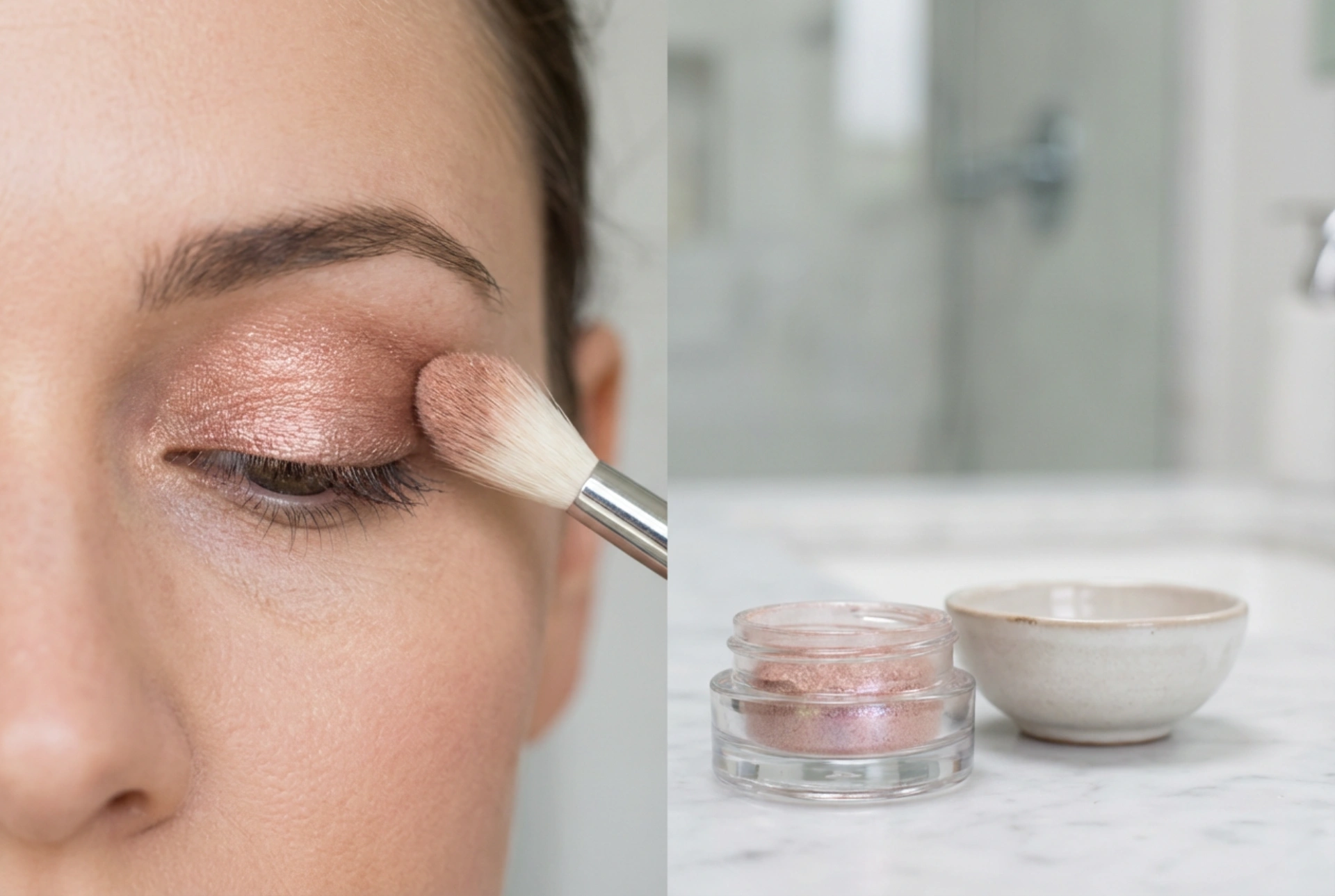 Lockerer Lidschatten: Auftragen ohne Bröckeln und haltbares Verblenden