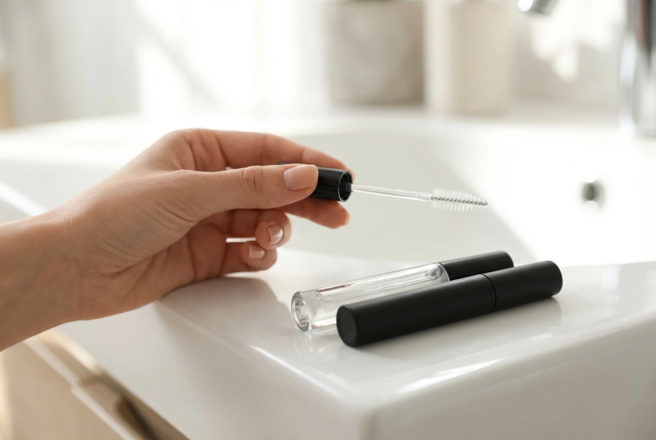 Wimperngel in Transparent und Schwarz: Anwendung und Auftragungstechniken