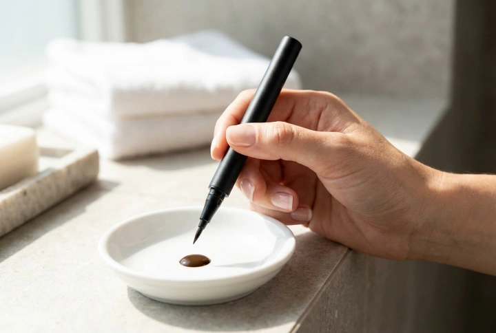 Augenbrauenfärbung: Henna-Augenbrauenstift Schritt für Schritt