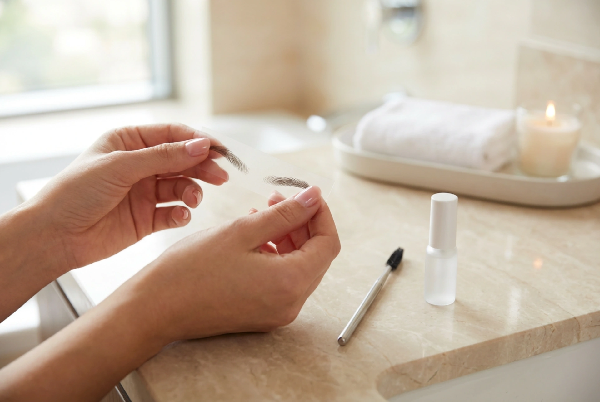 Augenbrauen zum Aufkleben: So passen Sie die Form an und befestigen sie haltbar