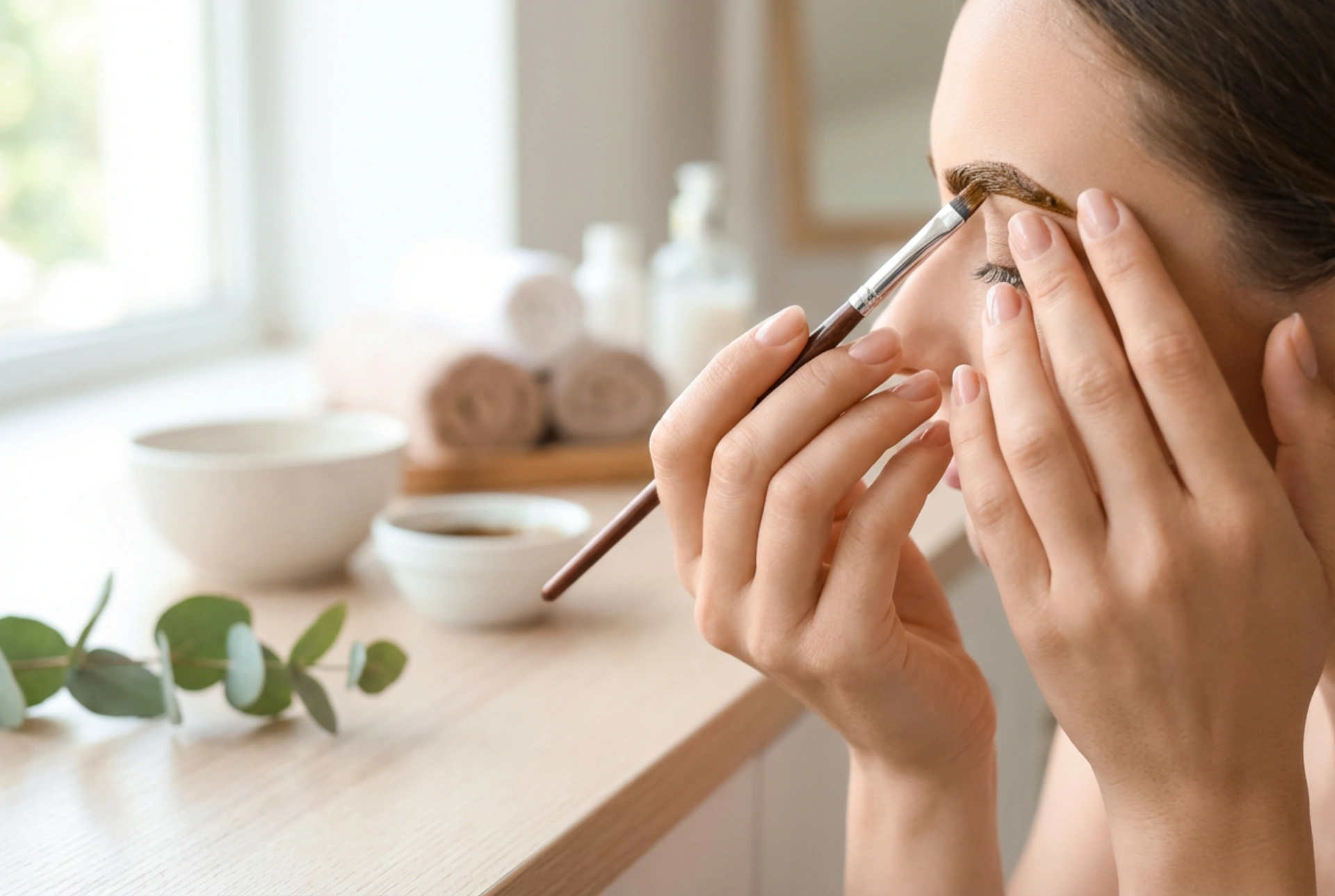 Henna auf den Augenbrauen: Wie man eine gleichmäßige Farbe und eine natürliche Linie erzielt