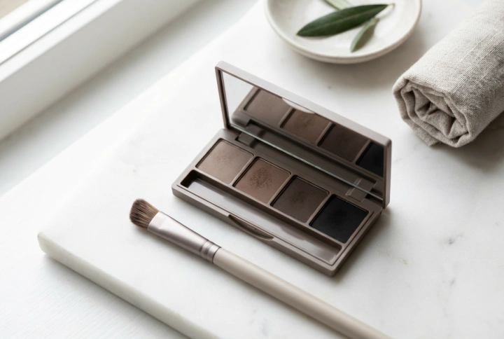 Augenbrauenpalette: Anwendungstechniken für Puder und natürliches Schattieren
