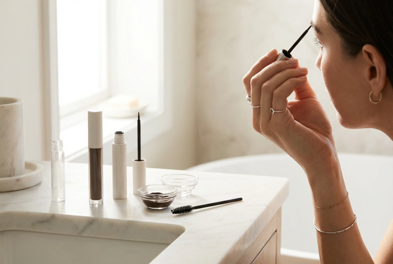 Augenbrauen färben: Farbe oder Henna? So wählen und wenden Sie es zu Hause an