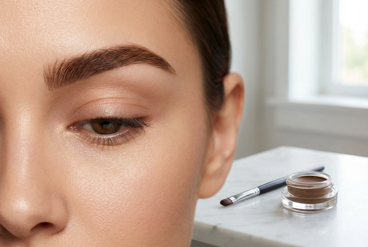 Augenbrauen färben: dauerhafter Effekt und natürliche Bogenlinie Schritt für Schritt