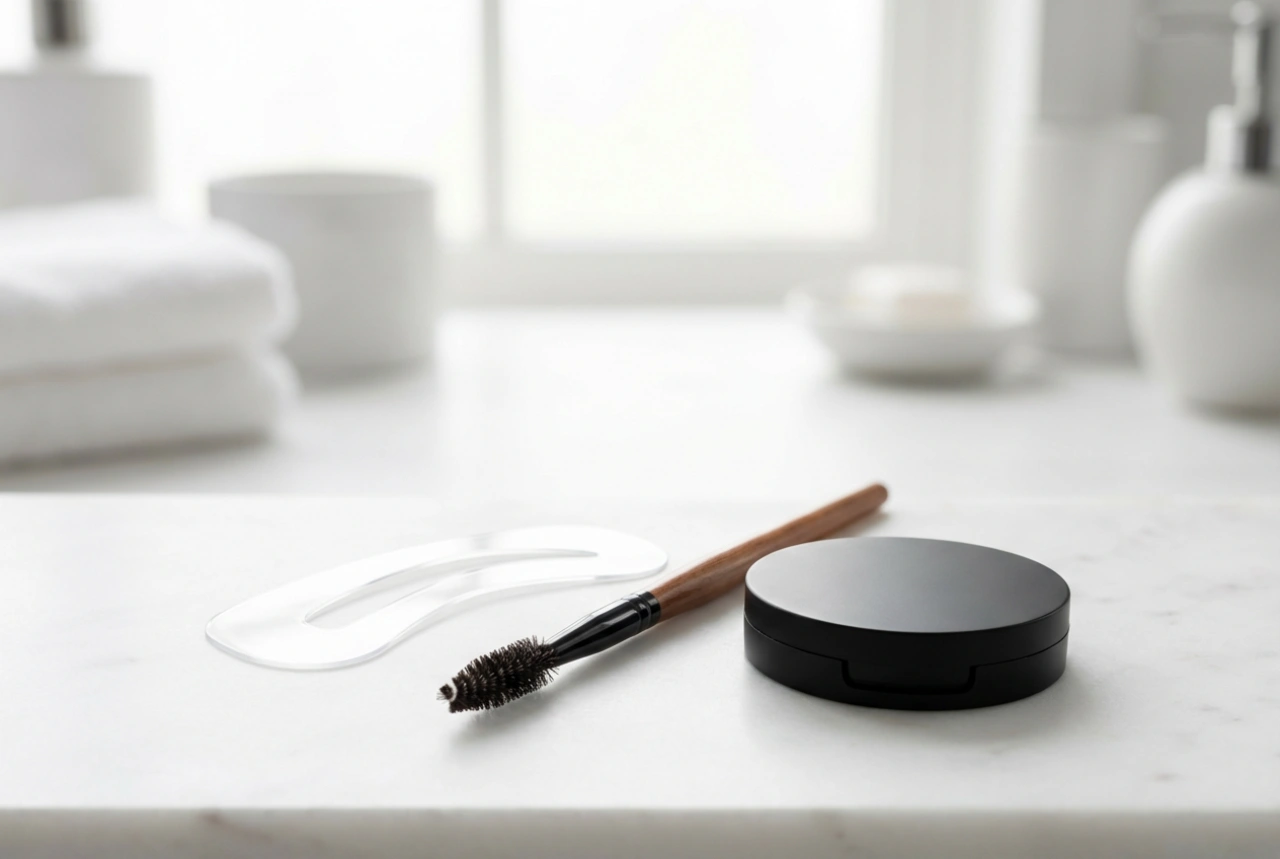Augenbrauen-Schablone für das Make-up zu Hause: Wie Sie Konturen zeichnen und Lücken füllen