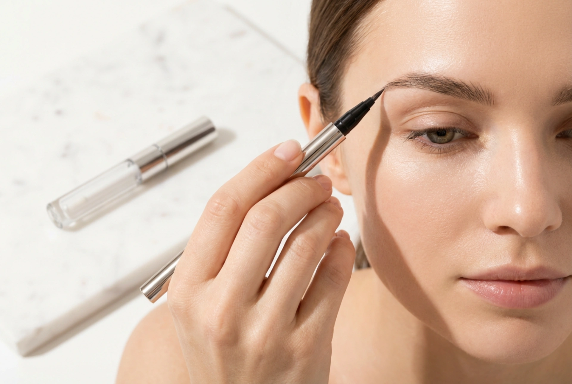 Augenbrauen-Liner: Wie Sie feine Härchen für einen natürlichen Look präzise nachzeichnen