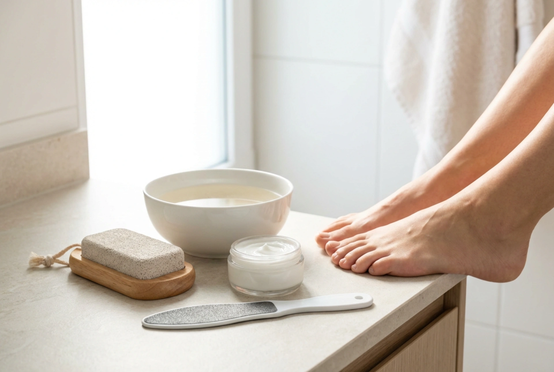 Fußfeile: Arten, Anwendung und Hygiene bei der Heimpediküre