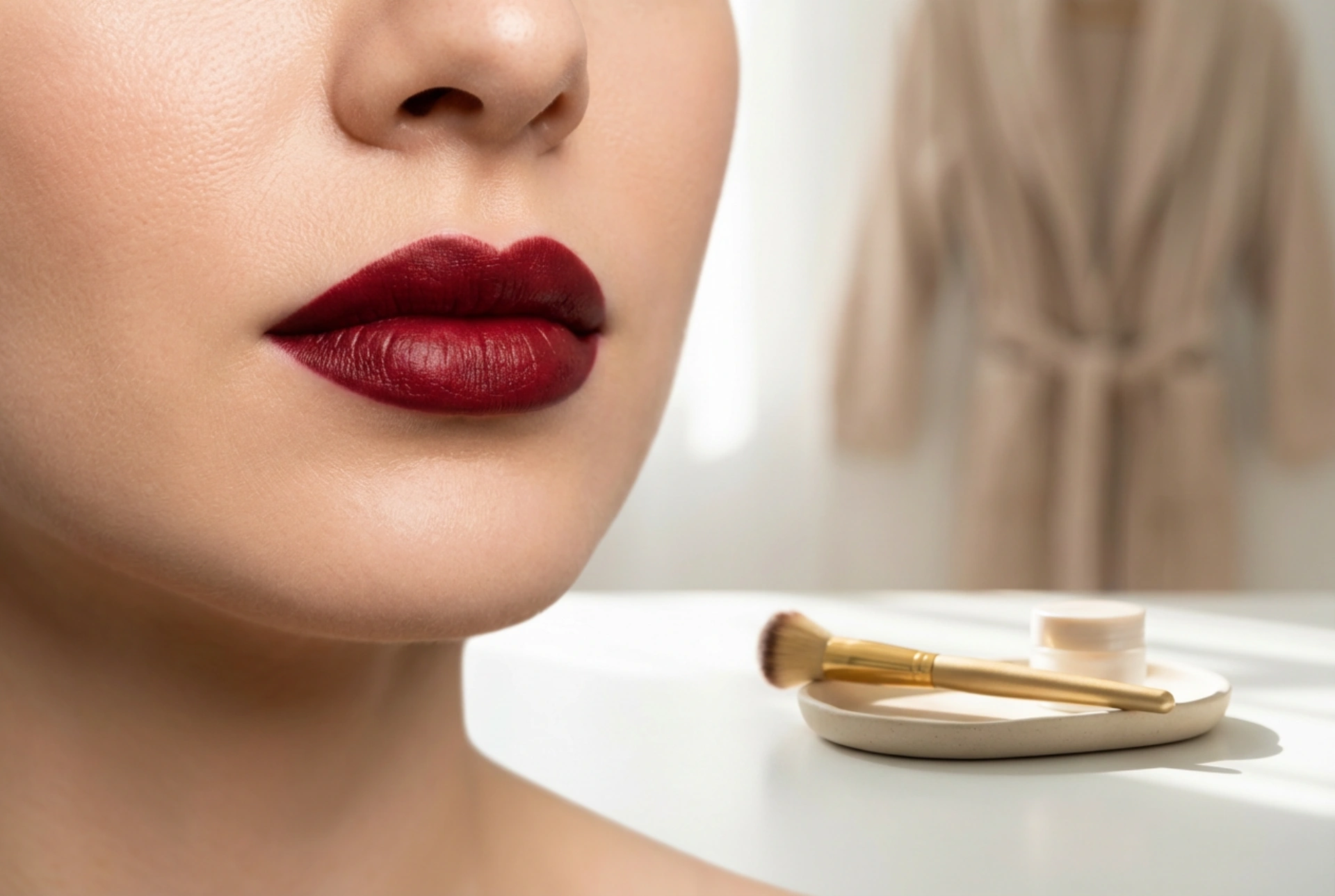 Dunkelroter Lippenstift: Ein Statement setzen und Tricks mit dem Lipliner
