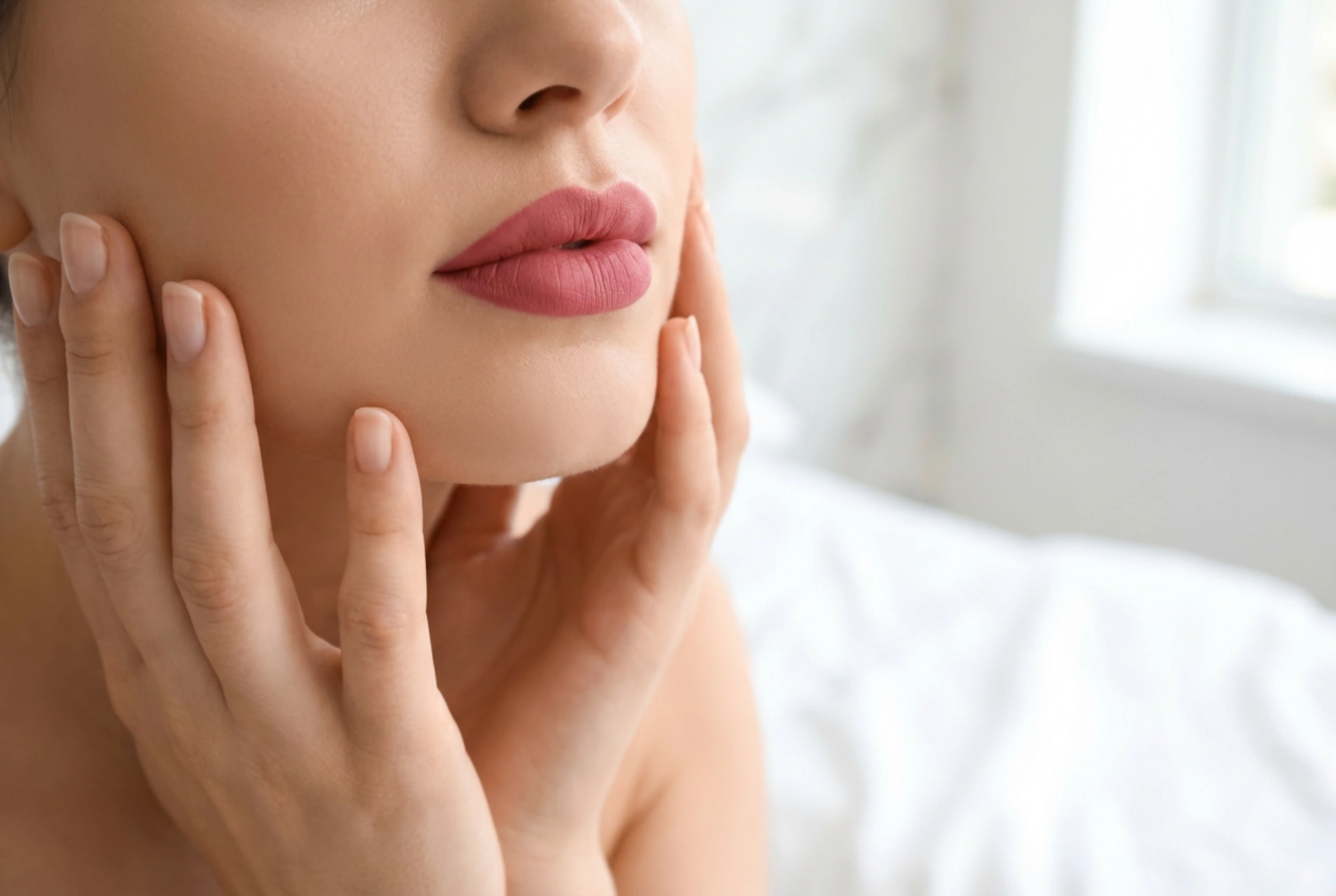 Lippen-Make-up ohne Geheimnisse: Konturieren, Ausfüllen und Fixieren