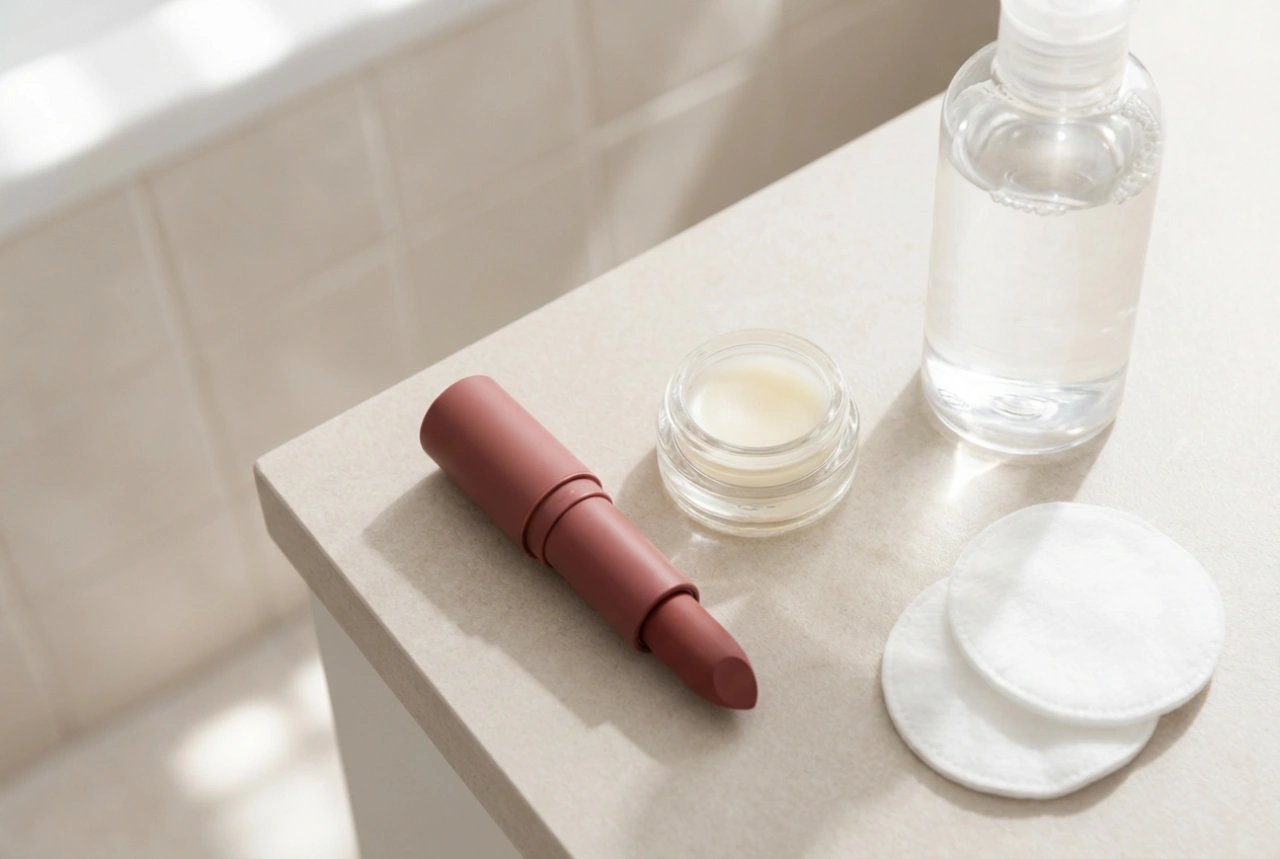 Matter Lippenstift ohne Austrocknen: Vorbereitung, Anwendung und Entfernung