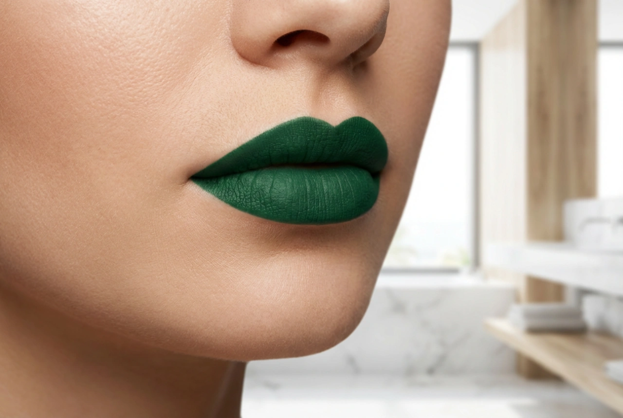 Grüner Lippenstift im Make-up: Wie man den richtigen Ton wählt und fleckenfrei aufträgt