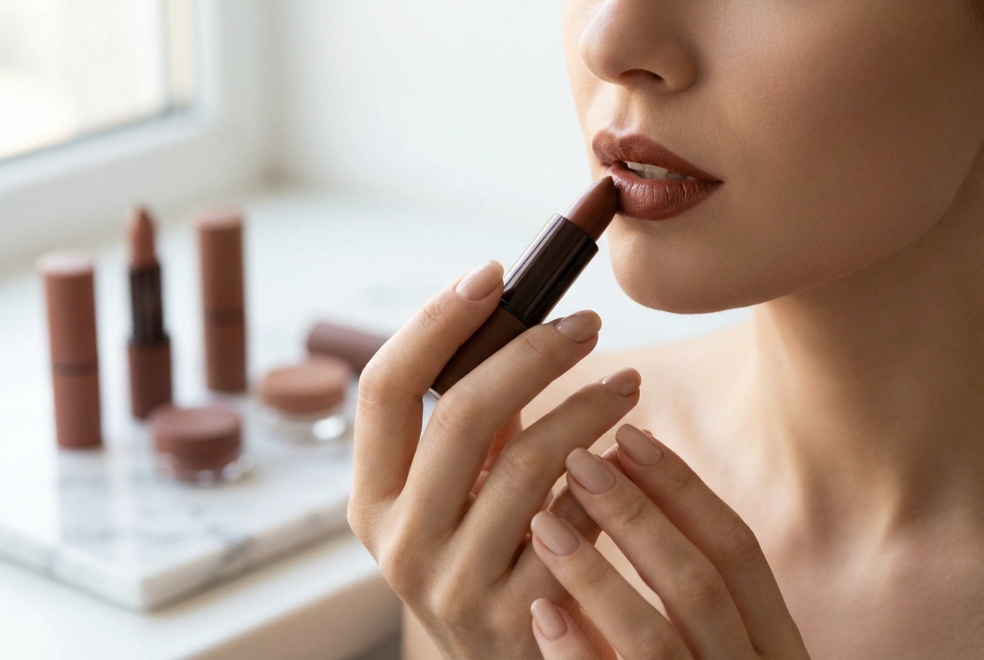 Brauner Lippenstift: Wie man den richtigen Farbton für seinen Teint wählt und ein präzises Make-up kreiert