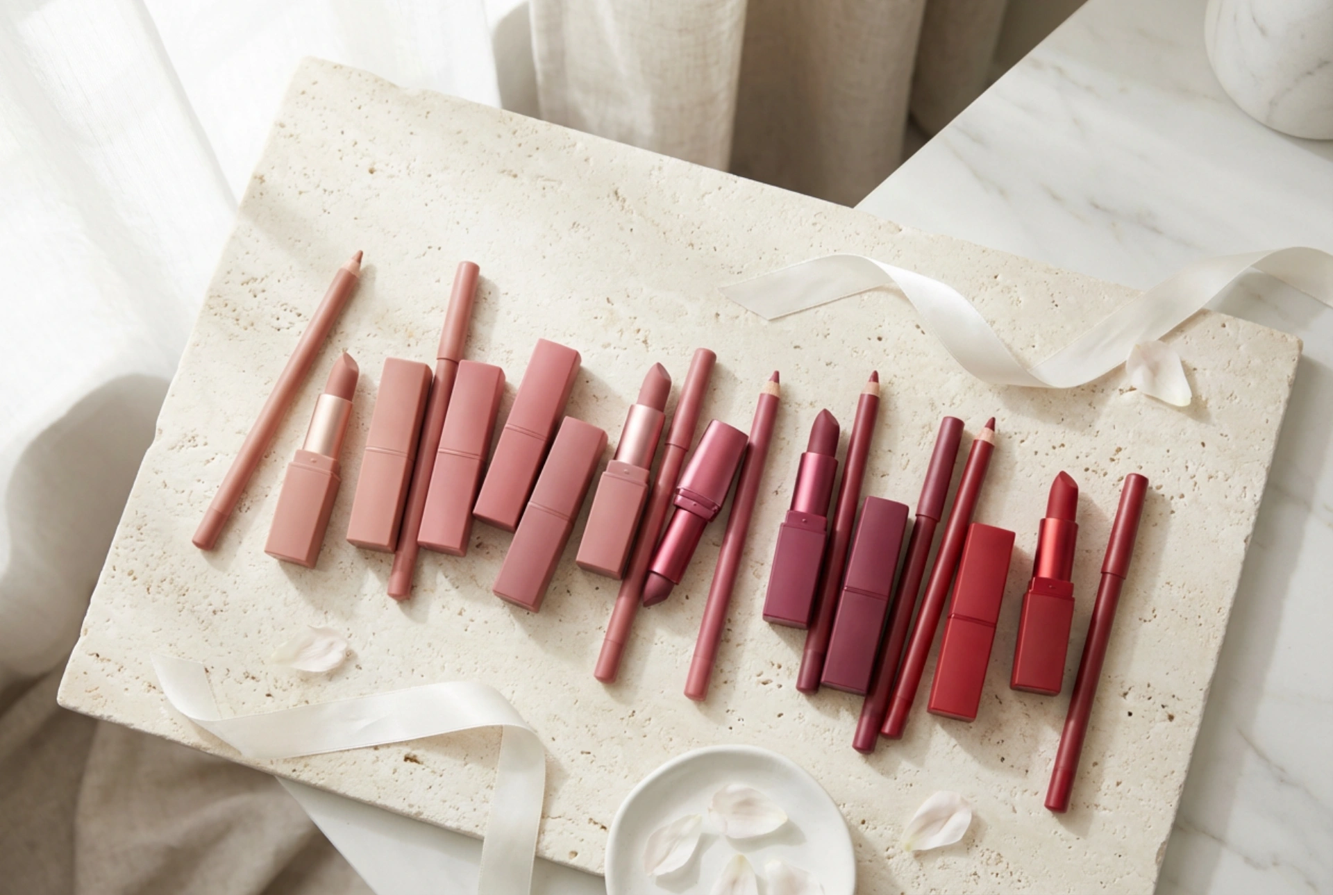 Lippenkonturenstifte: Wie man den richtigen Farbton und die passende Technik für verschiedene Lippenstifte auswählt