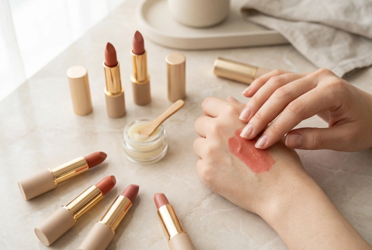 Feuchtigkeitsspendender Lippenstift: Farbwahl, Auftragetechnik und Lippenpflege