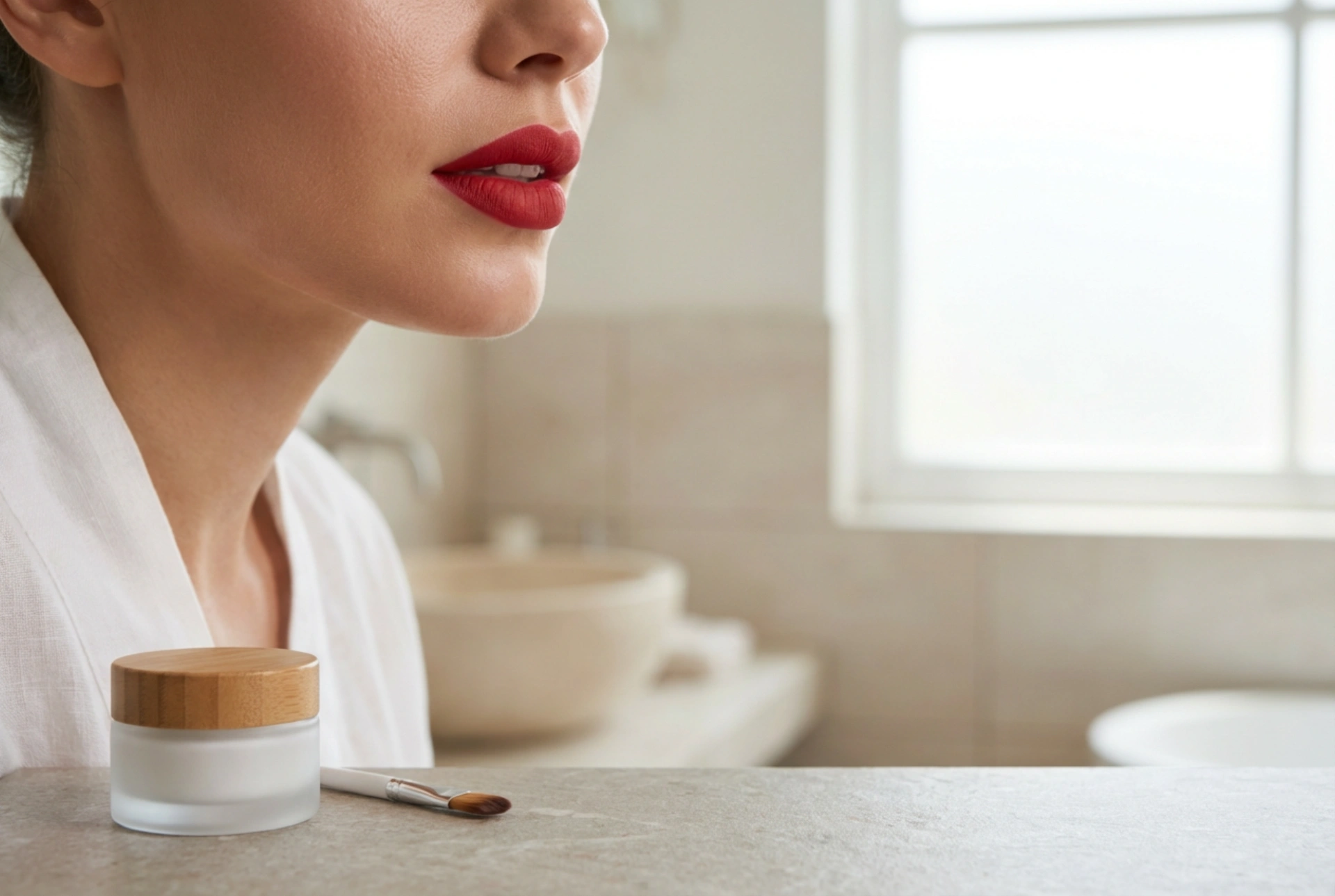 Rote Lippen ohne Verschmieren: Vorbereitung, Kontur und Fixierung