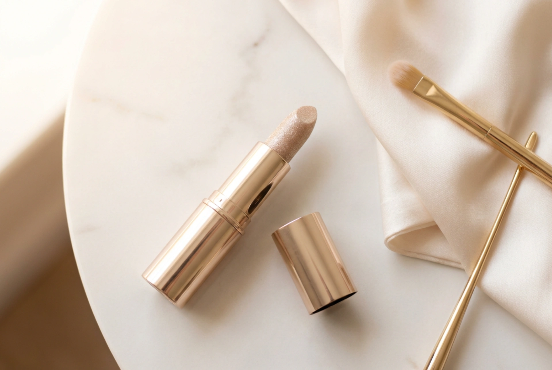 Glitzer-Lippenstift für den Abend: Gleichmäßiges Auftragen und sanftes Entfernen