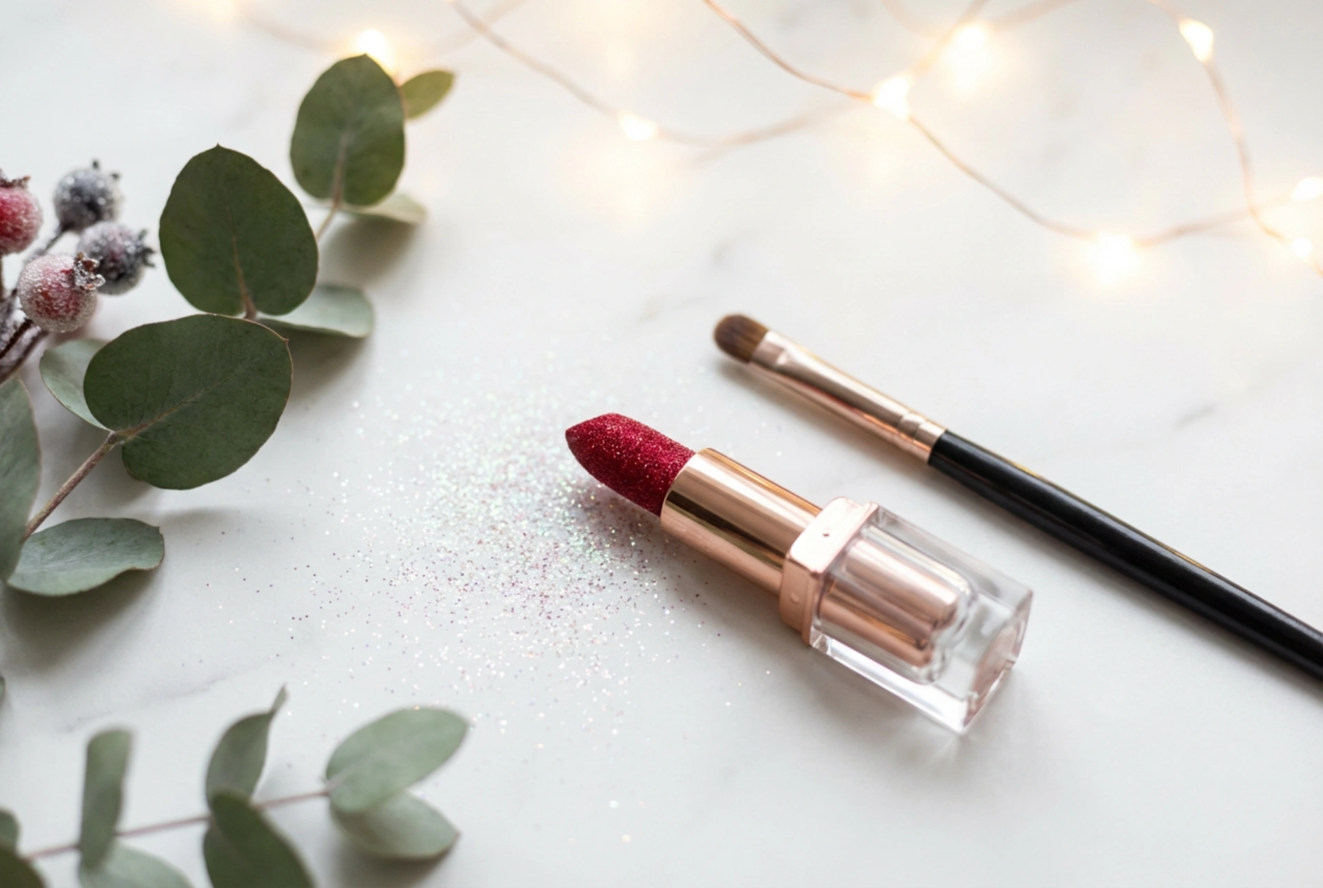 Glitzer-Lippenstift für Feiertage und Karneval: Wie man ihn aufträgt und fixiert