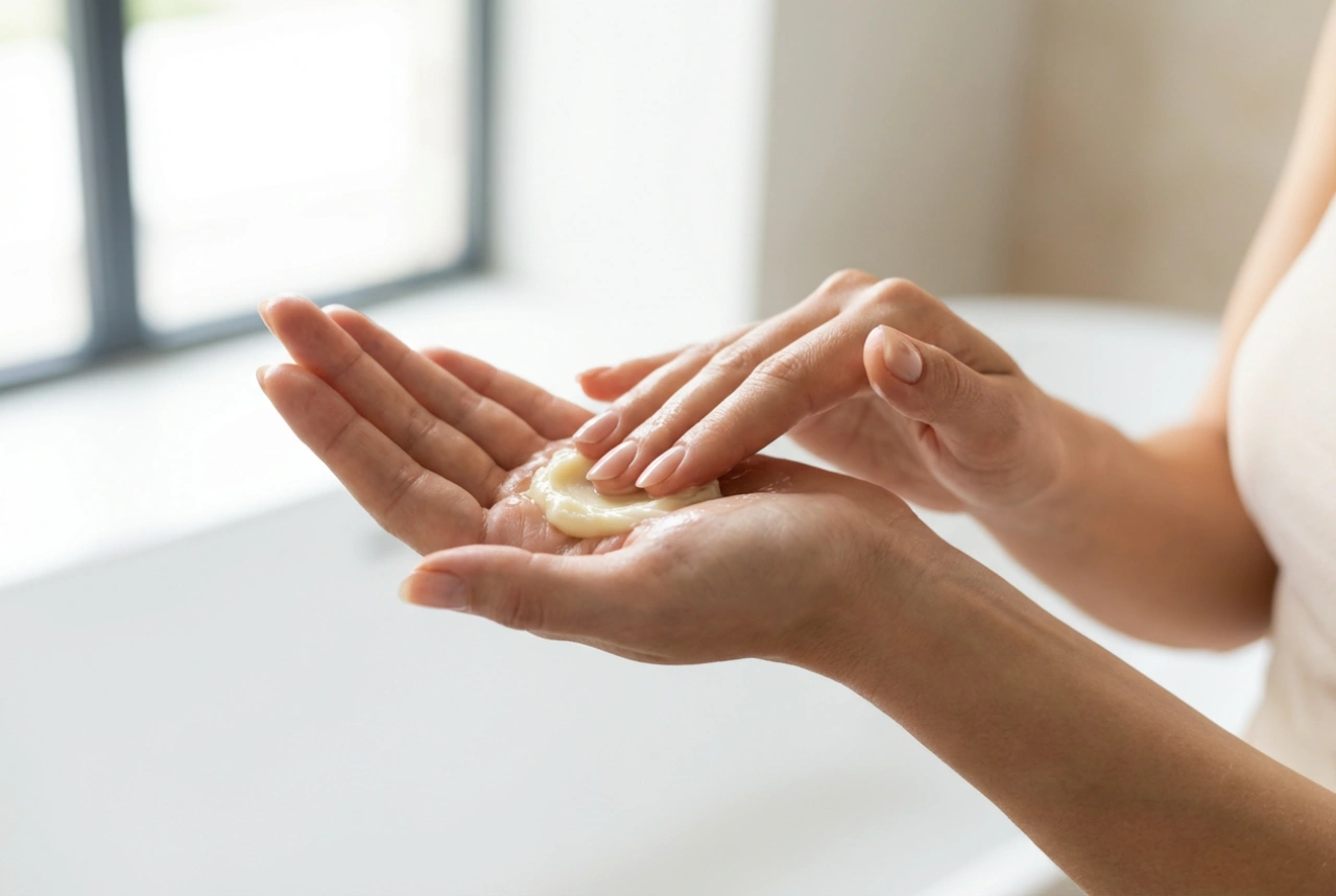 Sheabutter für die Massage: Vorbereitung, Schmelzen in den Händen und Technik