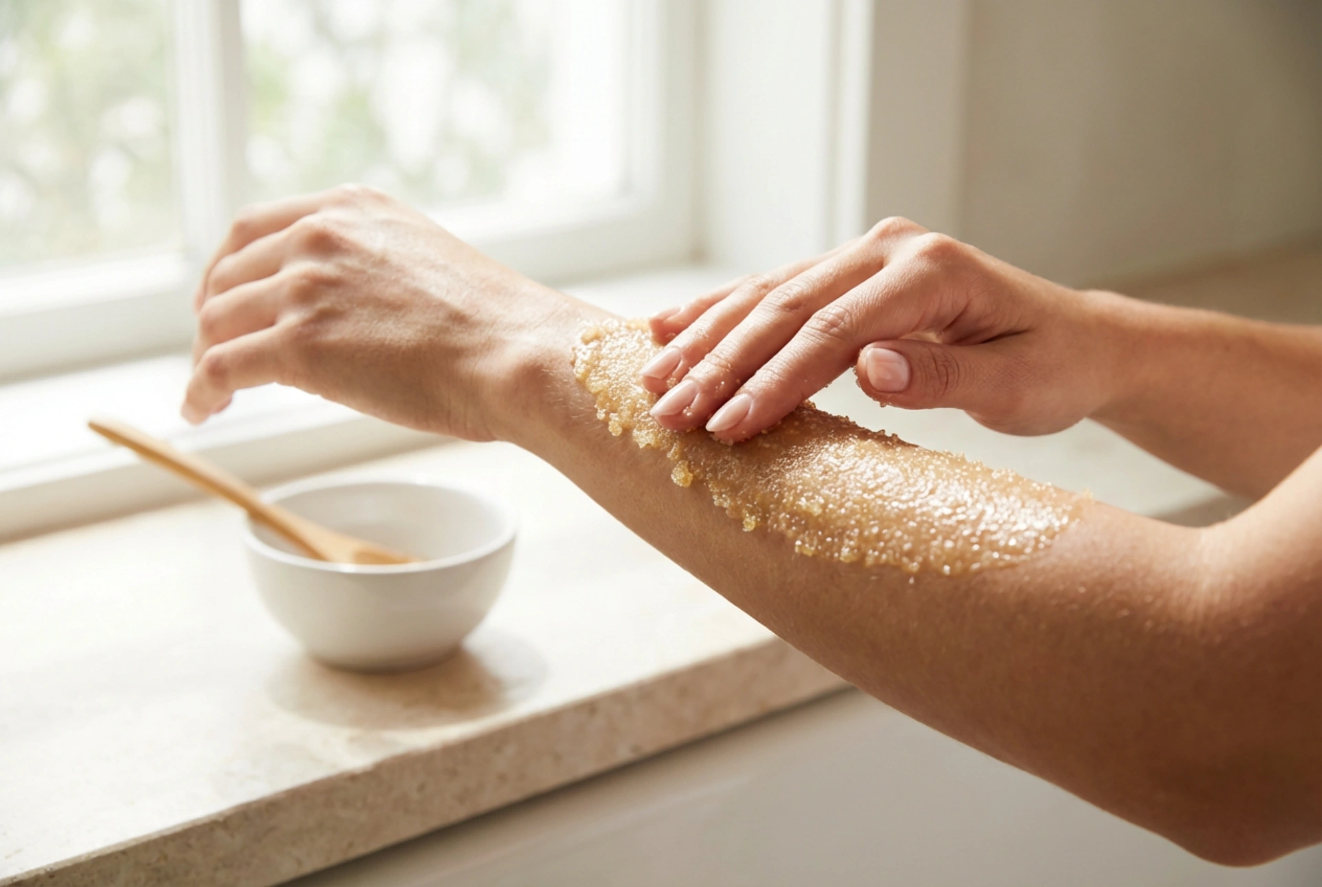 DIY-Zuckerkörperpeeling in 10 Minuten: Rezept und richtige Anwendung