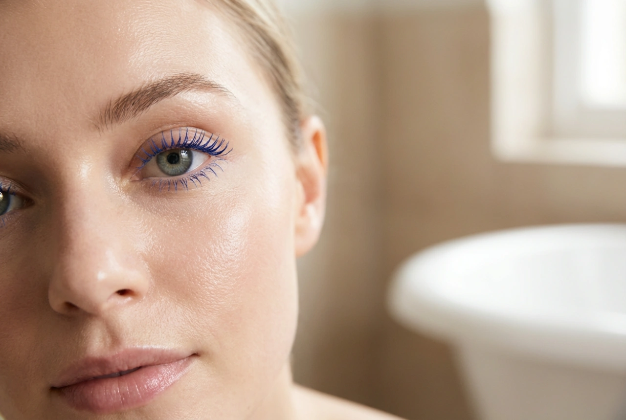 Blaue Mascara: Wann sie passt und wie man sie stylt
