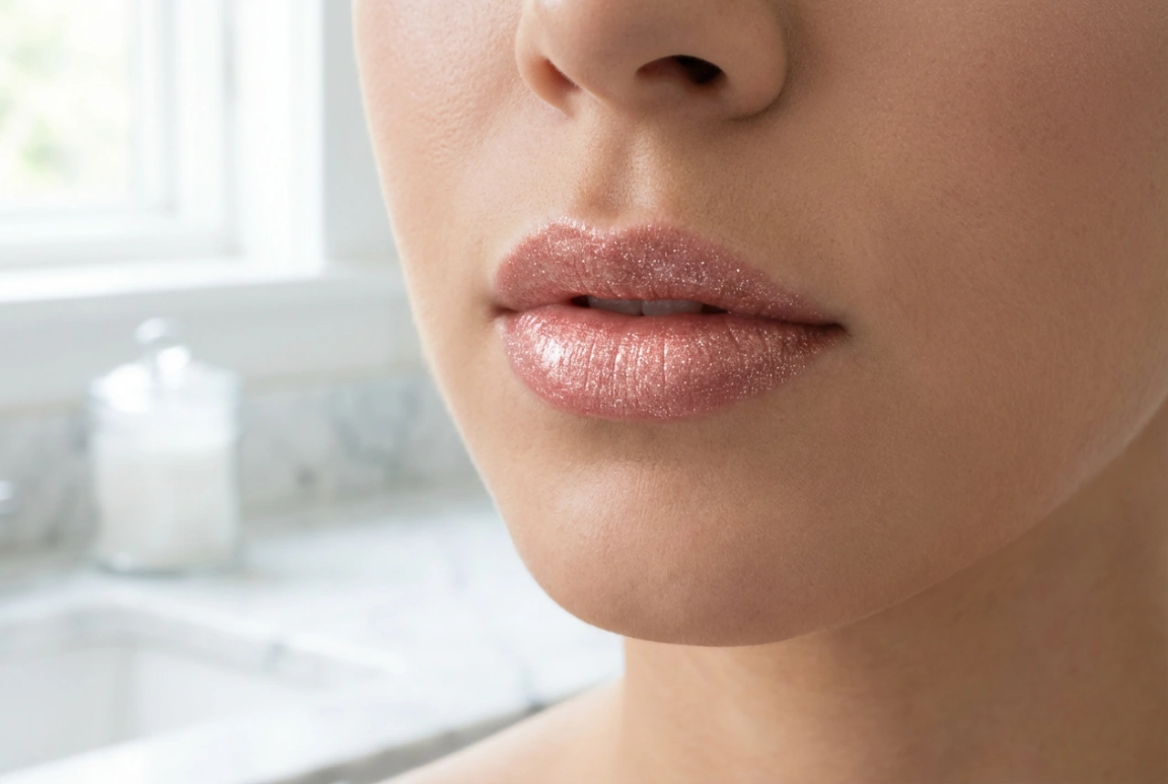 Schimmernder Lipgloss: Wie Sie feine Glitzerpartikel elegant tragen