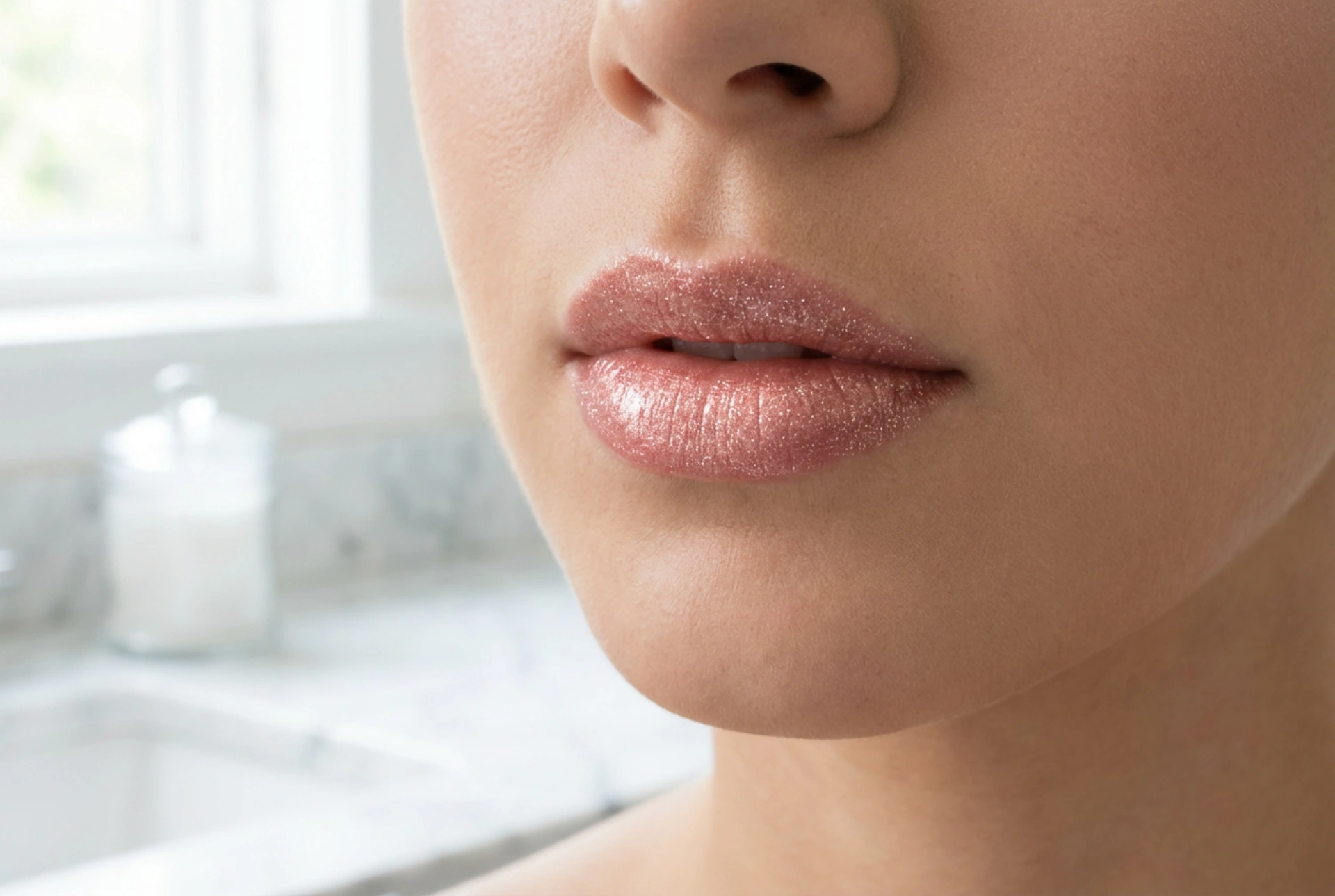 Schimmernder Lipgloss: Wie Sie feine Glitzerpartikel elegant tragen